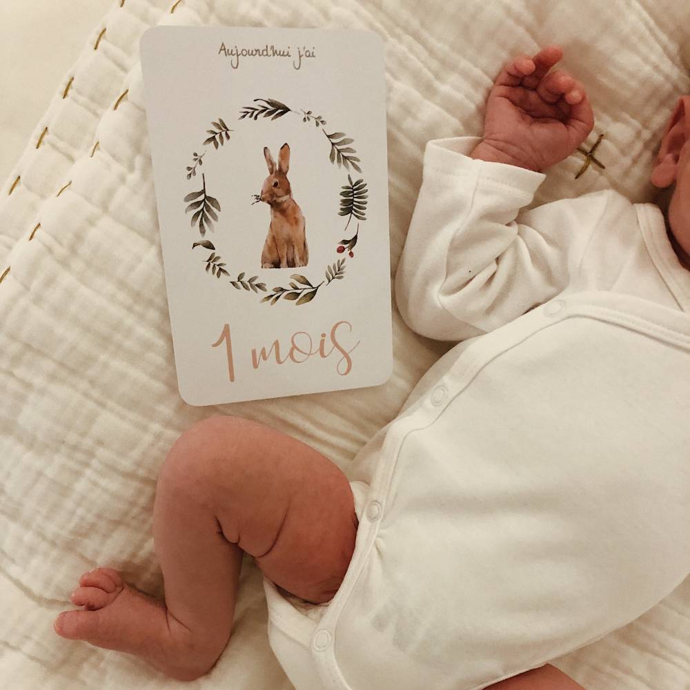 Cartes étapes bébé “Ma Première Année” - Pow Wow Kids