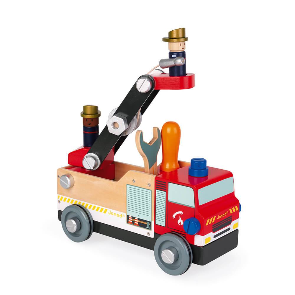 Camion de pompiers en bois brico kids Janod