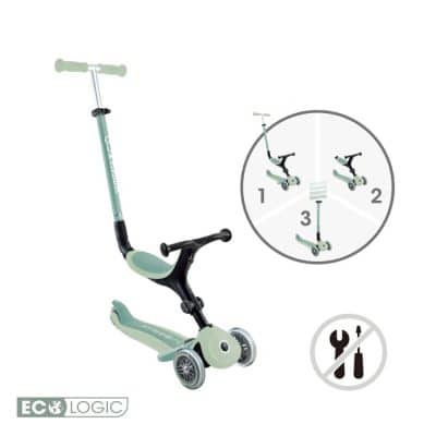 Trottinette évolutive Go-Up Active Eco Pistache Globber