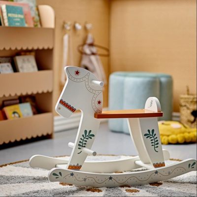 Jouet à bascule en bois en forme de Cheval Ruddy Bloomignville