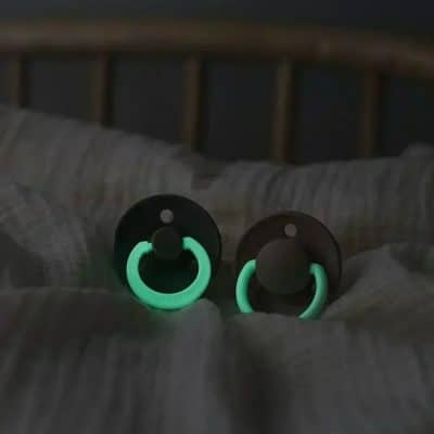 Lot de 2 tétines rondes Sage/Cloud Glow Taille 2 Bibs