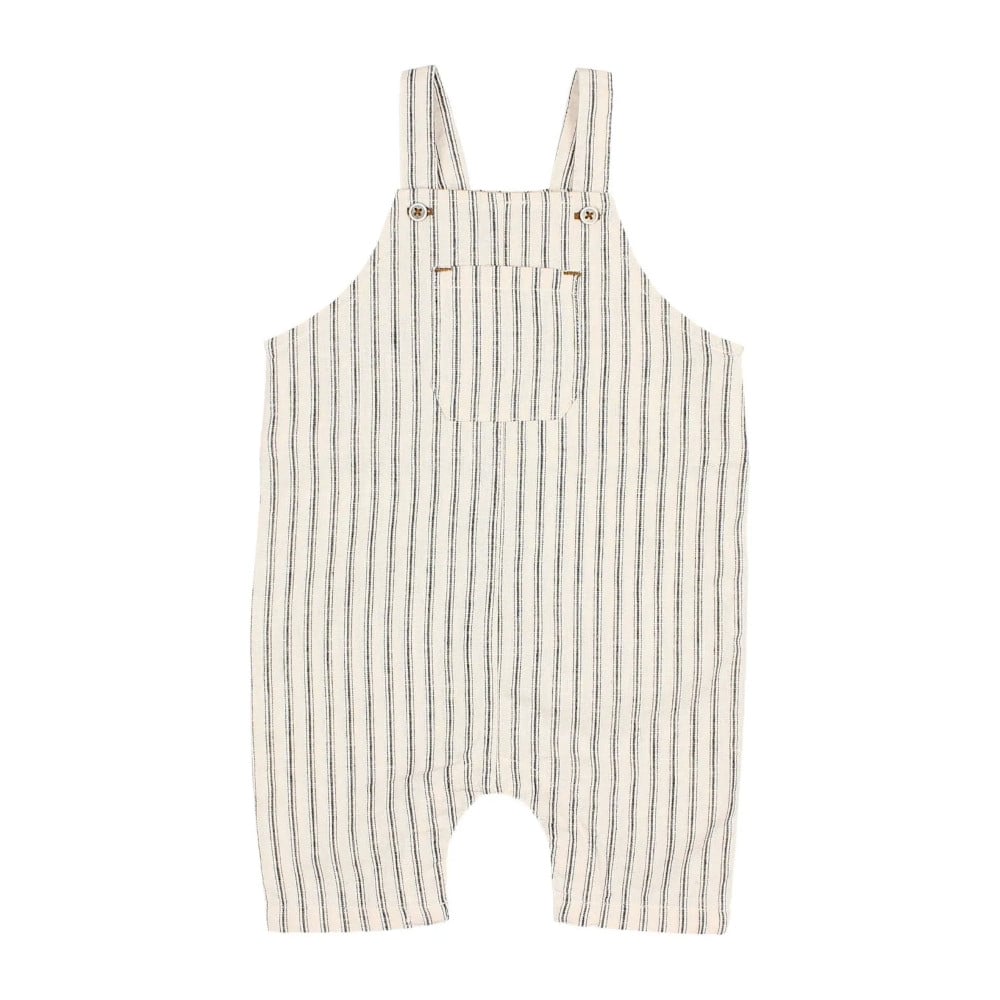 Salopette rayée lin écru Buho