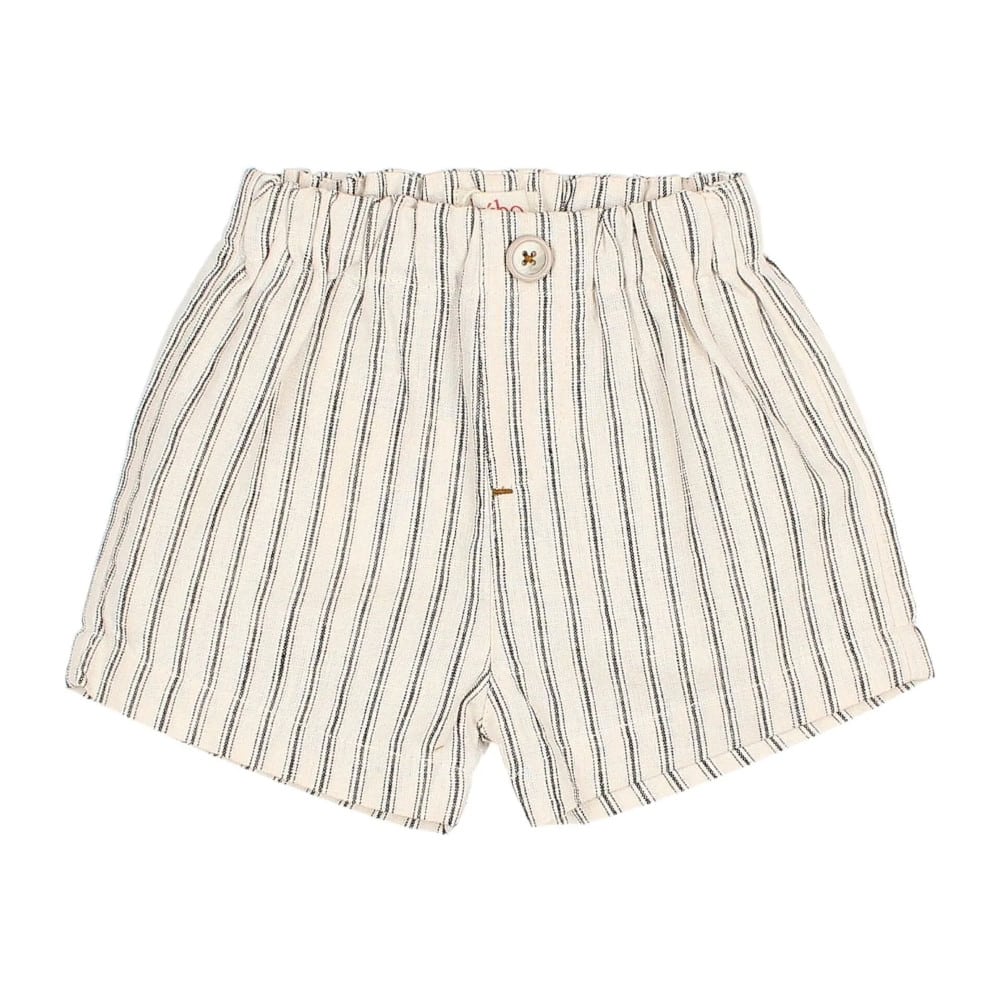 Short rayé lin écru Buho