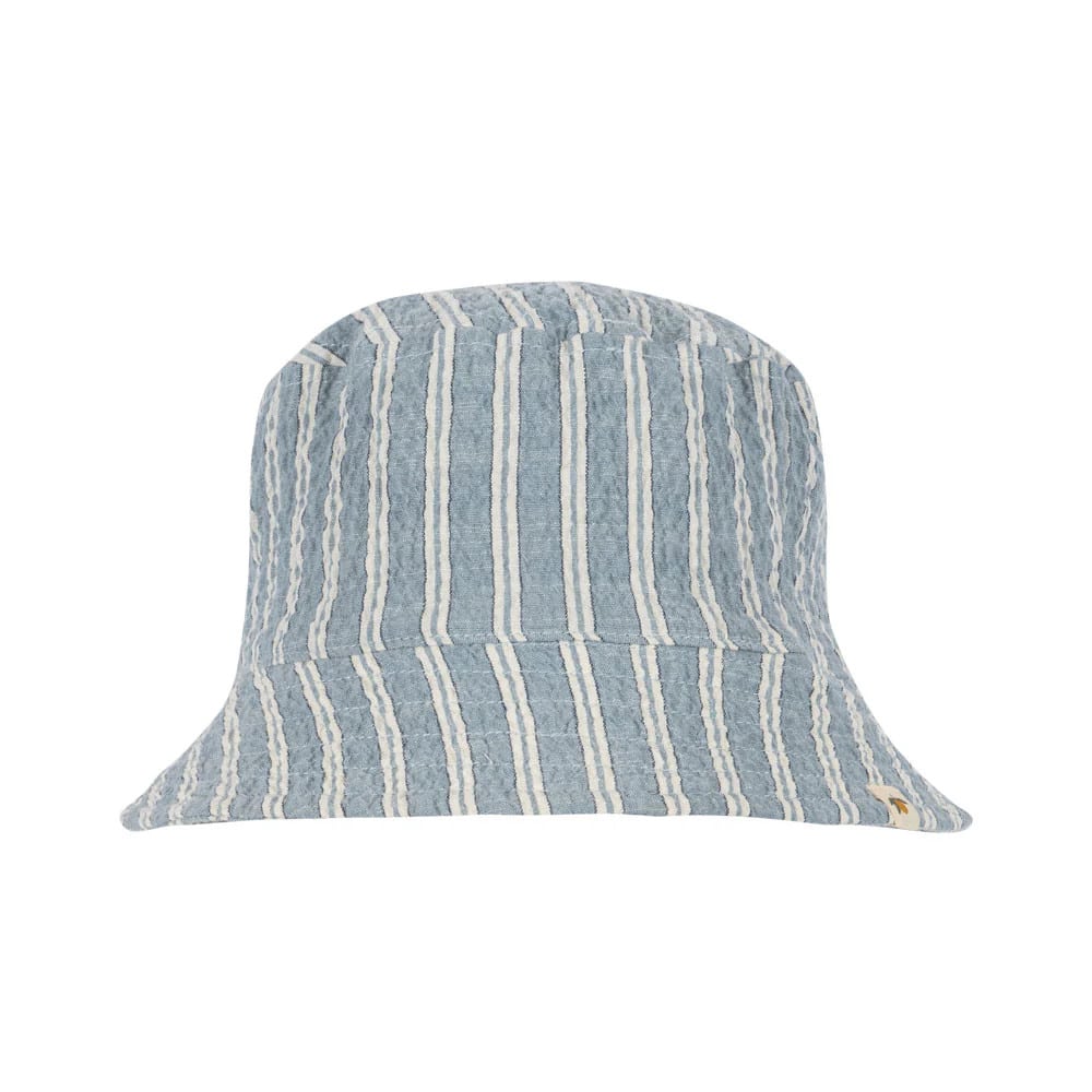 Chapeau de plage enfant Elliot bleu stipe Konges Slojd