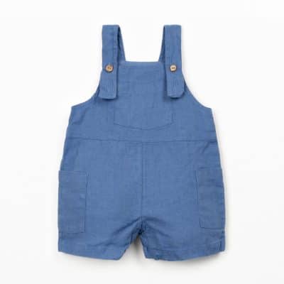 Salopette lin bleu Play Up