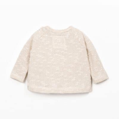 Veste maille écru bébé Play Up