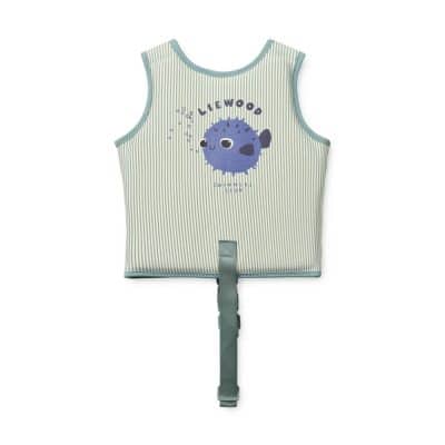 Gilet de natation Stripe Peppermint 1-2 ans Liewood