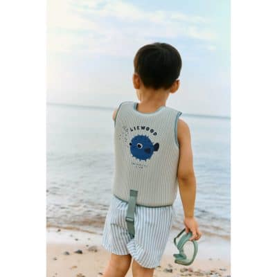 Gilet de natation Stripe Peppermint 1-2 ans Liewood