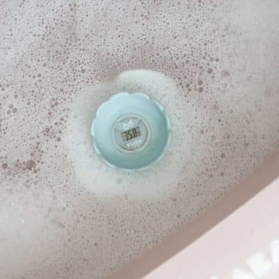 Thermomètre de bain Lotus Béaba - Bleu Vert