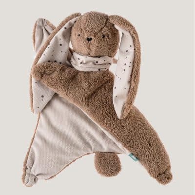 Doudou bouillotte sèche lapin marron myHummy