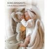 Peluche bouillotte lapin Beige bruits blancs - veilleuse myHummy