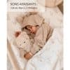 Peluche bouillotte Ourson Beige bruits blancs - veilleuse myHummy