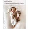 Peluche bouillotte lapin bruits blancs - veilleuse myHummy