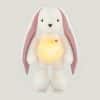 Peluche bouillotte lapin Blanc/Rose bruits blancs - veilleuse myHummy