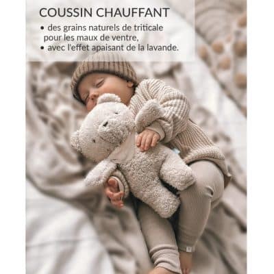Peluche bouillotte Ourson Beige bruits blancs - veilleuse myHummy