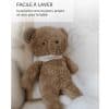 Peluche Ourson Marron bruits blancs et veilleuse myHummy