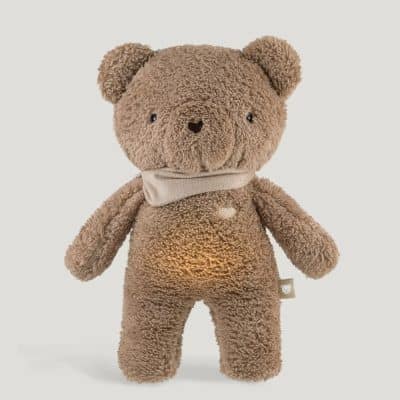 Peluche Ourson Marron bruits blancs et veilleuse myHummy