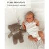 Peluche Ourson Marron bruits blancs et veilleuse myHummy