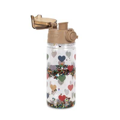 Gourde 350 ml Glitter Coeurs Konges Slojd