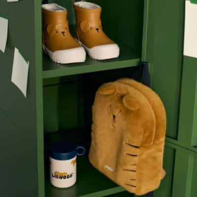 Sac à dos peluche enfant Denise Tigre Golden Caramel - Liewoo